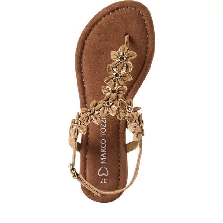 Sandale cu talpa joasa Marco Tozzi 2-28148-42, maro, Maro