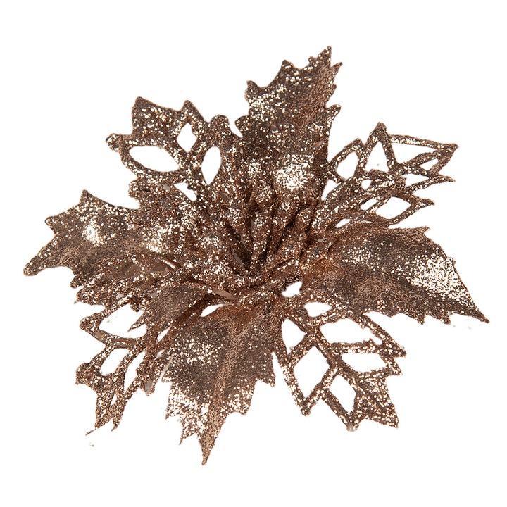 6 darabos réz karácsonyfa szett, 9x2 cm