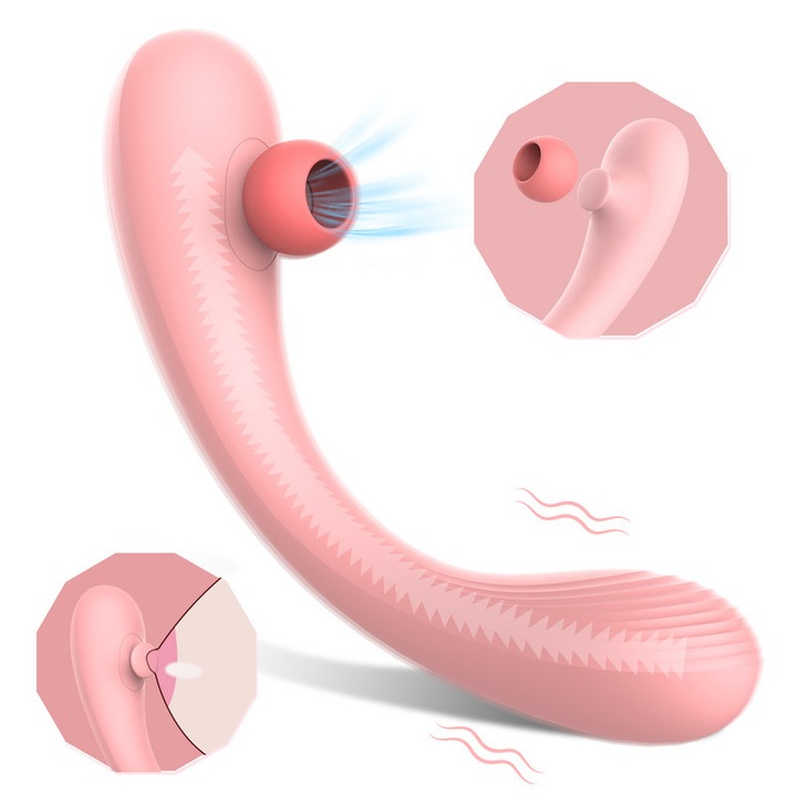 Vibrátor XINYIYING SHD-X002 kompakt szilikon rózsaszín 22.8x6.2x4.1cm