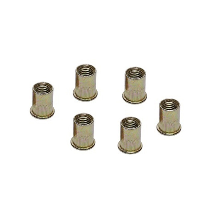 Acél szegecsek-anyák - M4 / 11 mm, 20 db/készlet