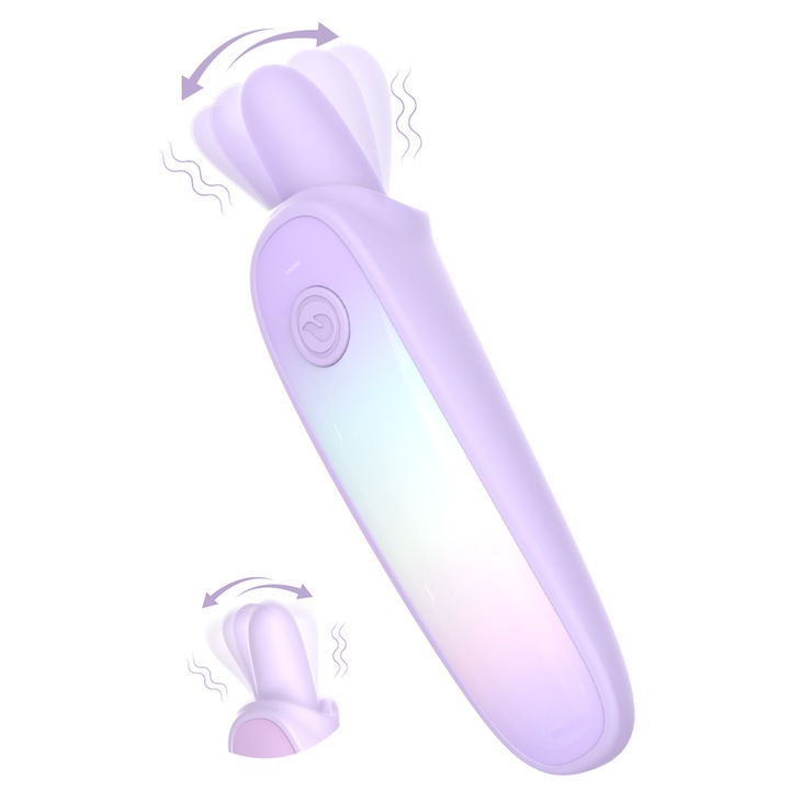 XINYIYING vibrátor, 3 sebességfokozat, 6 rezgésmód, lila színű, méretei 149.84x34.08x40.42mm