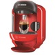 Еспресо машина Bosch Tassimo Vivy TAS 1253, Автоматична, 1300 W, 0.7 л, Технология INTELLIBREW™, Капсули, Червена