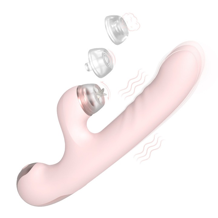 Vibrátor SHD-X012 DJ Sona, 9 rezgésmód, 9 szívásintenzitás, IPX7 vízálló, 232.5x85x41.8mm