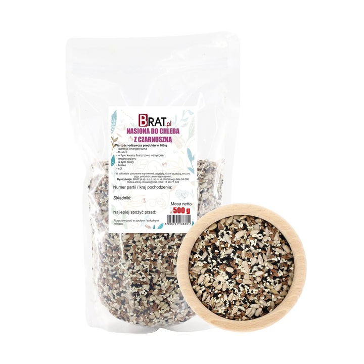 Cereale pentru paine cu chimen negru 500g, Brat.pl