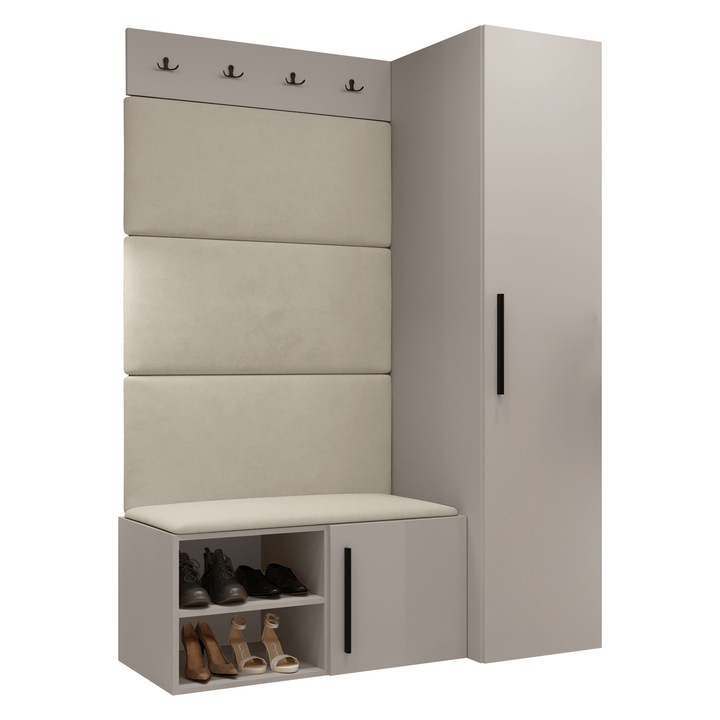 Mobilier pentru hol Hekurt II, MIRJAN 24, casmir + bej