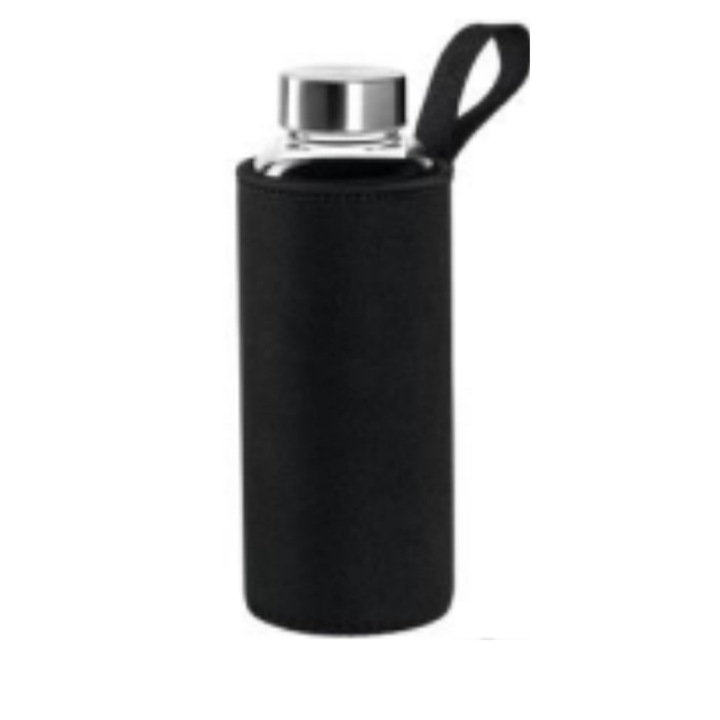Бутилка за вкъщи Montana, 500 мл, черен калъф