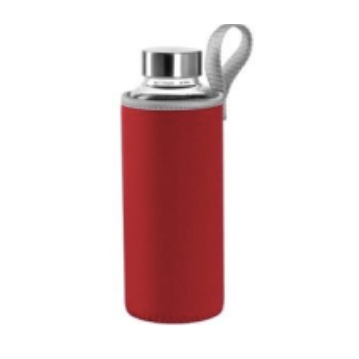 Бутилка за вкъщи Montana, 500 мл, червен калъф