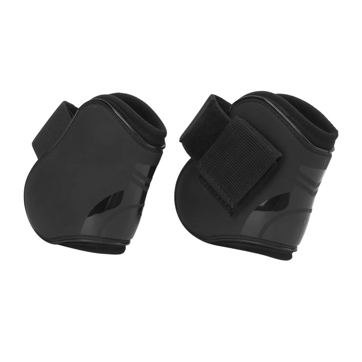 ZYBLSSBB, protectii pentru tendoane pentru cai din PU, set 4 bucati, usoare, reglabile, negru