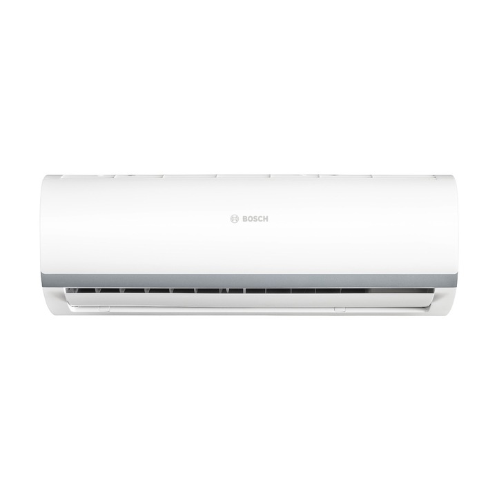 Aparat aer conditionat Bosch Climate 2000, 9000 BTU, A++/A+, inverter, functie incalzire, mod Auto, mod Turbo, mod Eco, mod de noapte, auto-curatare, Follow me, alb