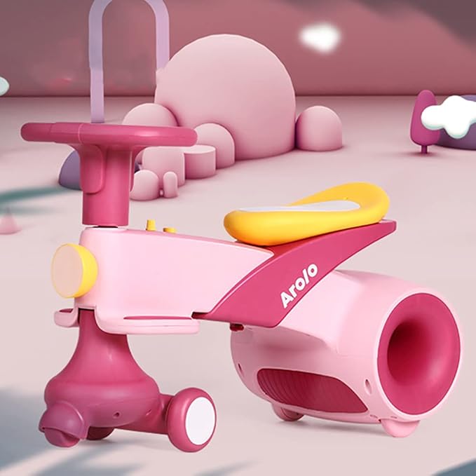 Masinuta de Echilibru Yoyo Wiggle Car Roz, bicicleta fara pedale