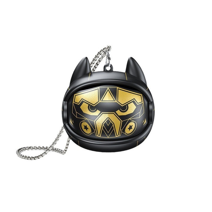 WEKOME Bluetooth 5.3 vezeték nélküli fejhallgató, dupla sztereó, kreatív dizájn, fekete