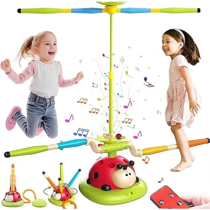 Интерактивна играчка за деца, спортна кола 5 в 1, игра за хвърляне на рингове и изстрелвачка на ракети, комплект, 4-13 години