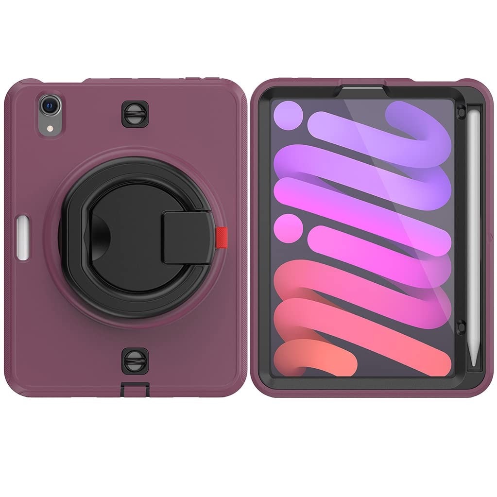 Husa Compatibila Cu iPad Mini 6 Visiniu