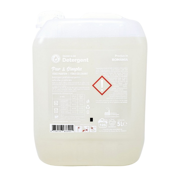 Detergent Pur si Simplu- Fara Parfum 5L