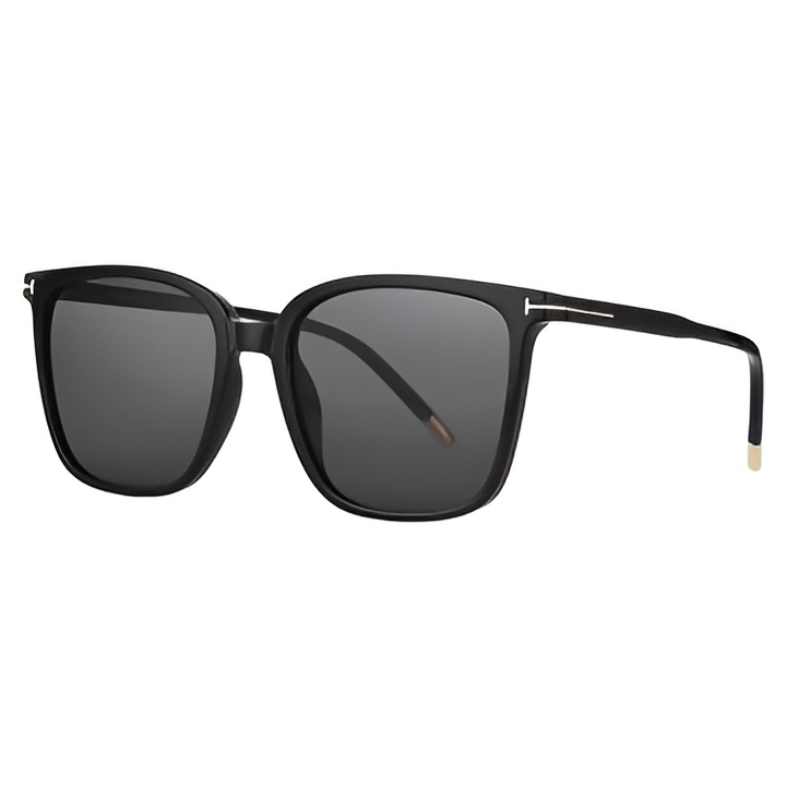 Слънчеви очила Daniel Klein DK4337 C1, Черенa рамка, черни лещи