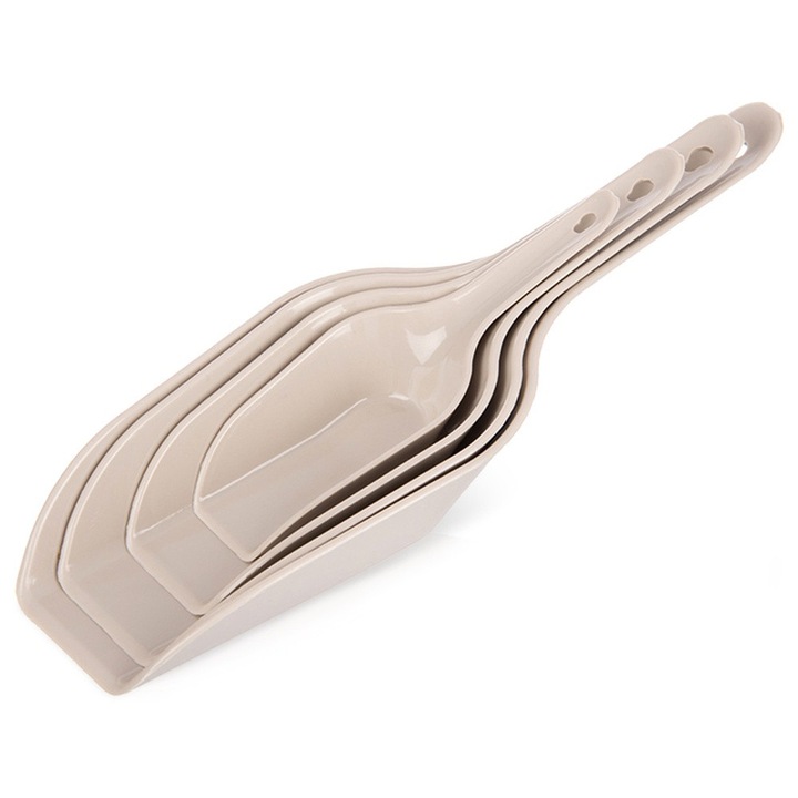 4 darabos mérőkanál készlet, Orion, bézs, különböző méretek 20x6,6x3,2cm, 18x6x3cm, 14,5x5x2,5cm, 11,5x4x2cm