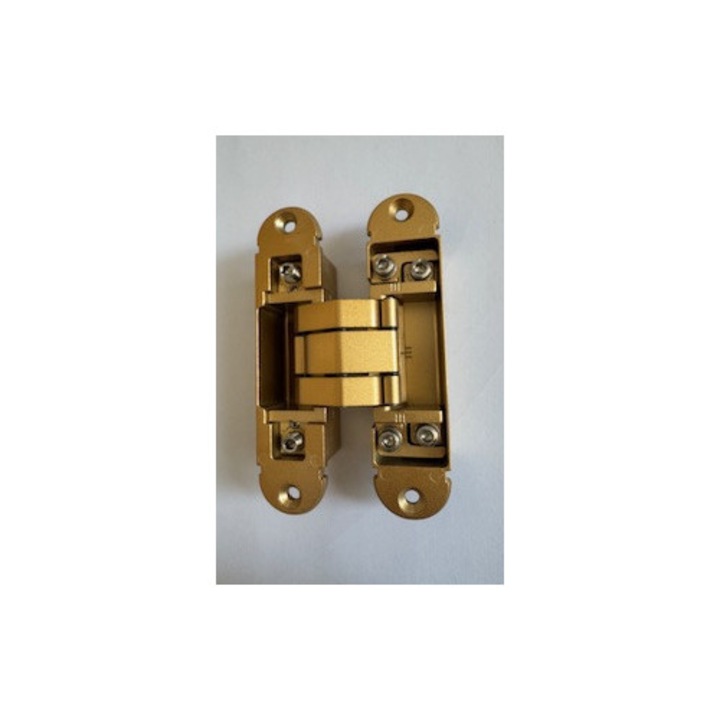 Rejtett pánt, szatén arany színű, BA 50, 50 kg súlyú beltéri ajtókhoz