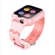 Ceas smartwatch GPS copii cu localizare si telefon, D35 AMYMAT Display touchscreen 1.69 inch, 4G LTE, Slot cartela SIM, Camera HD dubla, Wi-Fi, Rezistent la apa IP67, Apel video, Bluetooth, Buton SOS, Monitorizare spion, Baterie 1000 mAh, Culoare Roz