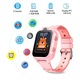 Ceas smartwatch GPS copii cu localizare si telefon, D35 AMYMAT Display touchscreen 1.69 inch, 4G LTE, Slot cartela SIM, Camera HD dubla, Wi-Fi, Rezistent la apa IP67, Apel video, Bluetooth, Buton SOS, Monitorizare spion, Baterie 1000 mAh, Culoare Roz