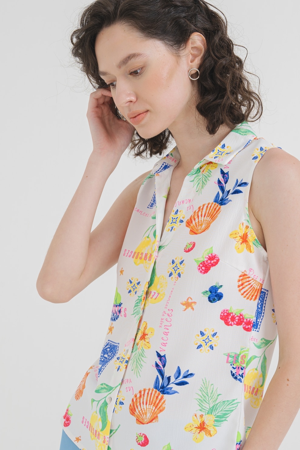 Only, Camasa fara maneci Elite, Multicolor, M