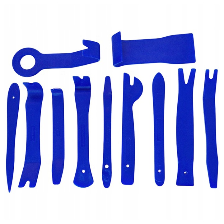 Set 11 Unelte Pentru Demontare Tapiterii Auto Profesional SUPER TRENDS®, Albastru