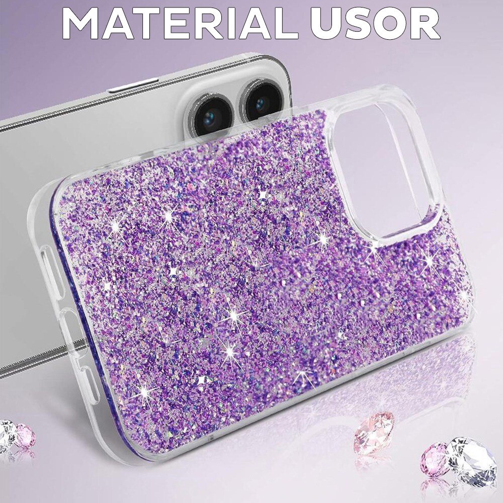 Husa pentru Samsung Galaxy S25 Ultra Daden® Sparkly Glitter, Antisoc, Calitate Premium, Albastru