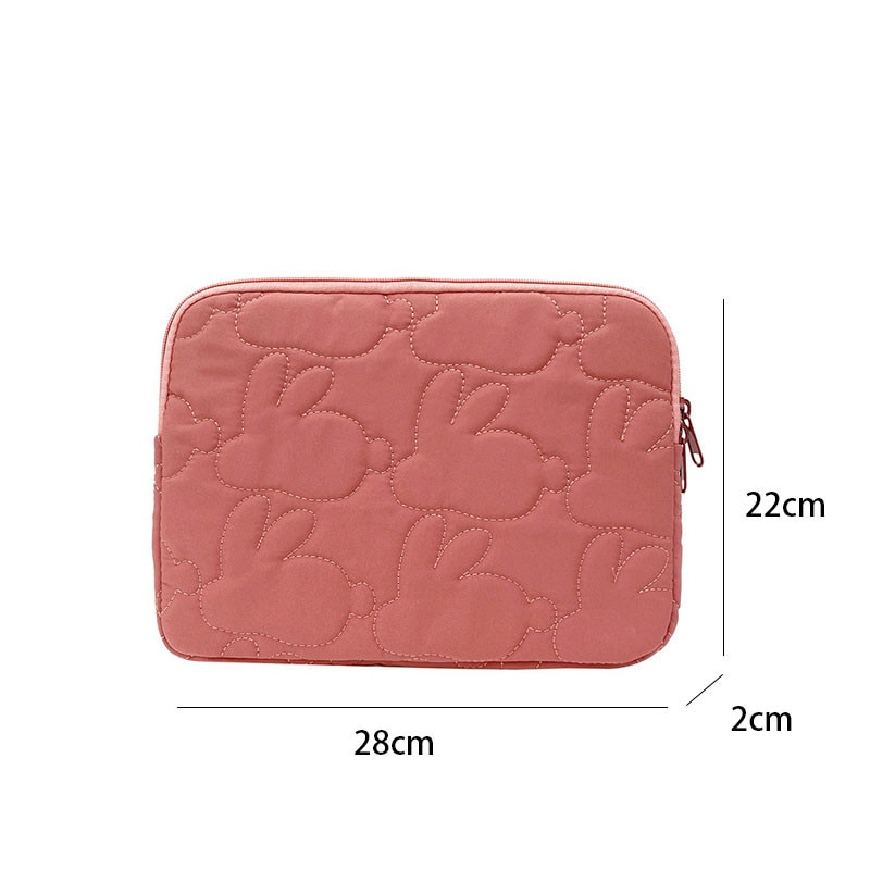 Geanta interioara laptop 11 inch nylon rosu 28x22x2cm