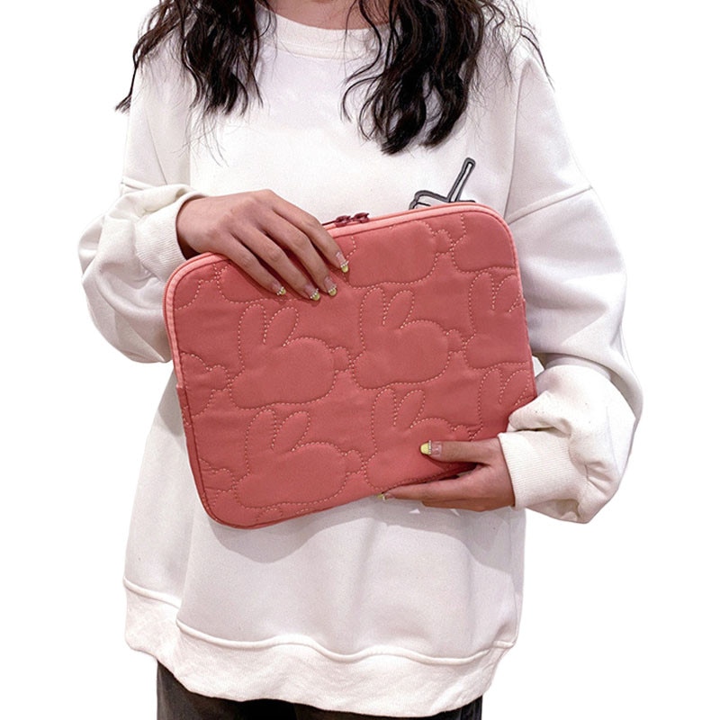 Geanta interioara laptop 11 inch nylon rosu 28x22x2cm