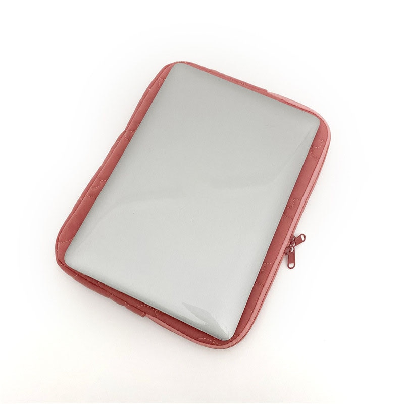 Geanta interioara laptop nylon 35.5x26.5x2cm rosu broderie iepure