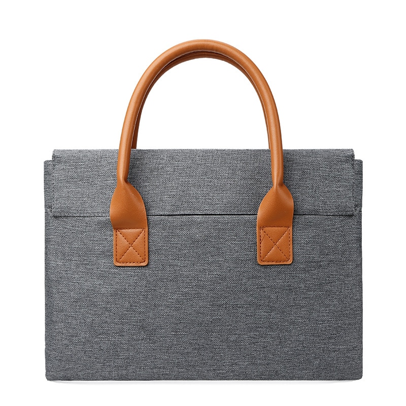 Geanta laptop barbati, gri, 34x26x4cm, capacitate pentru laptopuri de 11.6-13.3 inch, material Oxford
