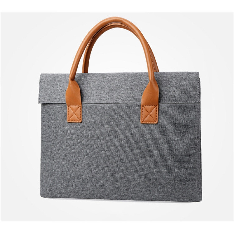 Geanta laptop barbati, gri, 34x26x4cm, capacitate pentru laptopuri de 11.6-13.3 inch, material Oxford