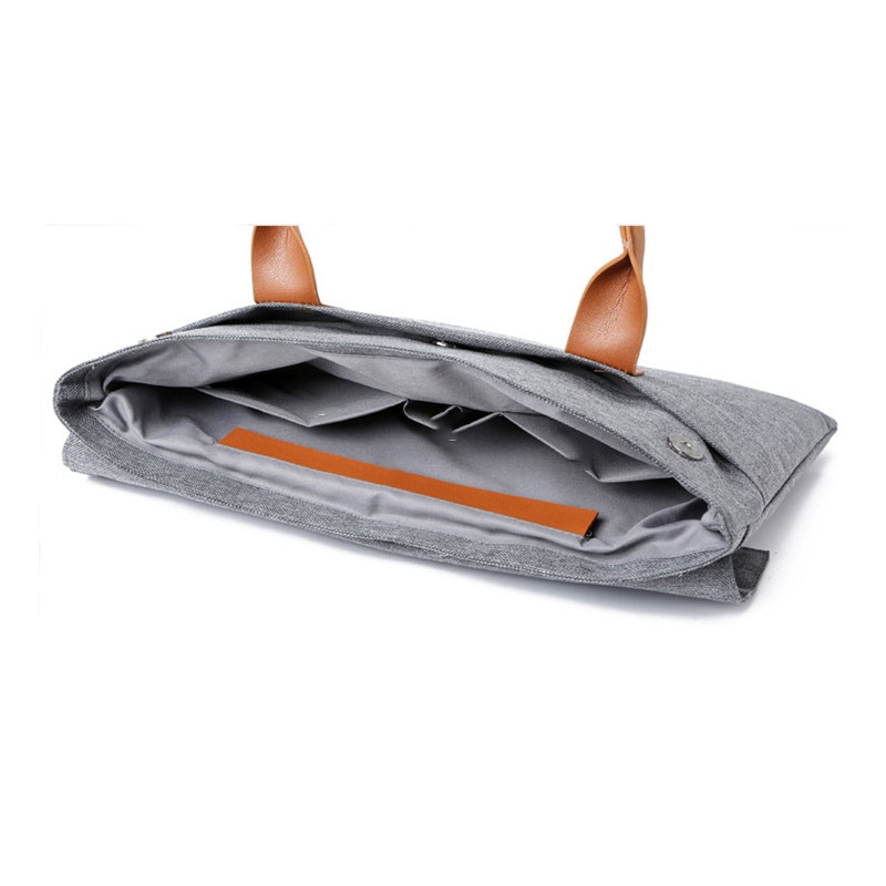 Geanta laptop barbati, gri, 34x26x4cm, capacitate pentru laptopuri de 11.6-13.3 inch, material Oxford