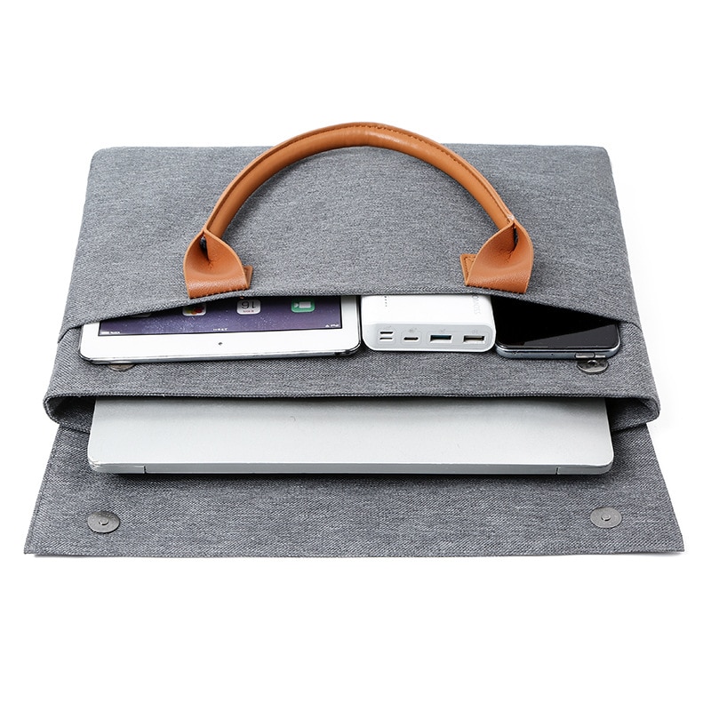 Geanta laptop barbati, gri, 34x26x4cm, capacitate pentru laptopuri de 11.6-13.3 inch, material Oxford