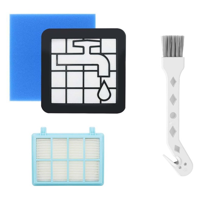 Csere szűrőkészlet, TREXORA, nagy hatékonyságú, precíz kialakítás, kék/fekete