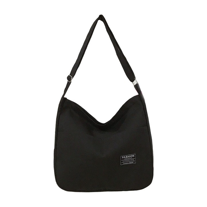 Geanta umar, panza, negru, 38x32x6cm, capacitate mare