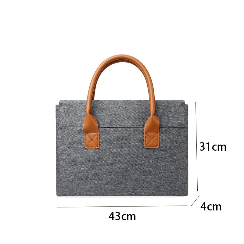 Geanta laptop barbati, gri, 43x31x4cm, capacitate mare, material Oxford