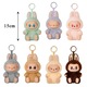 Cutie Surpriza Labubu V2 Amto Universal - Jucarie Imblanita 15cm cu Cap Rotativ si Card Monstri Kawaii, degete rotative, Bumbac PP Premium, Colectie Anime (Personaj Misterios)