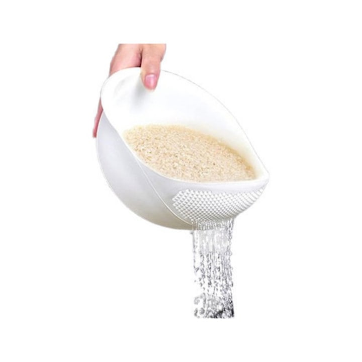 Съд за измиване на ориз, бял, 20x12.5см