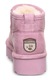 BEARPAW, Retro bebújós nyersbőr csizma, Halványlila, 35 EU