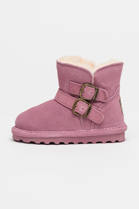 BEARPAW, Велурени боти Katya с лесно обуване, Фанданго розово