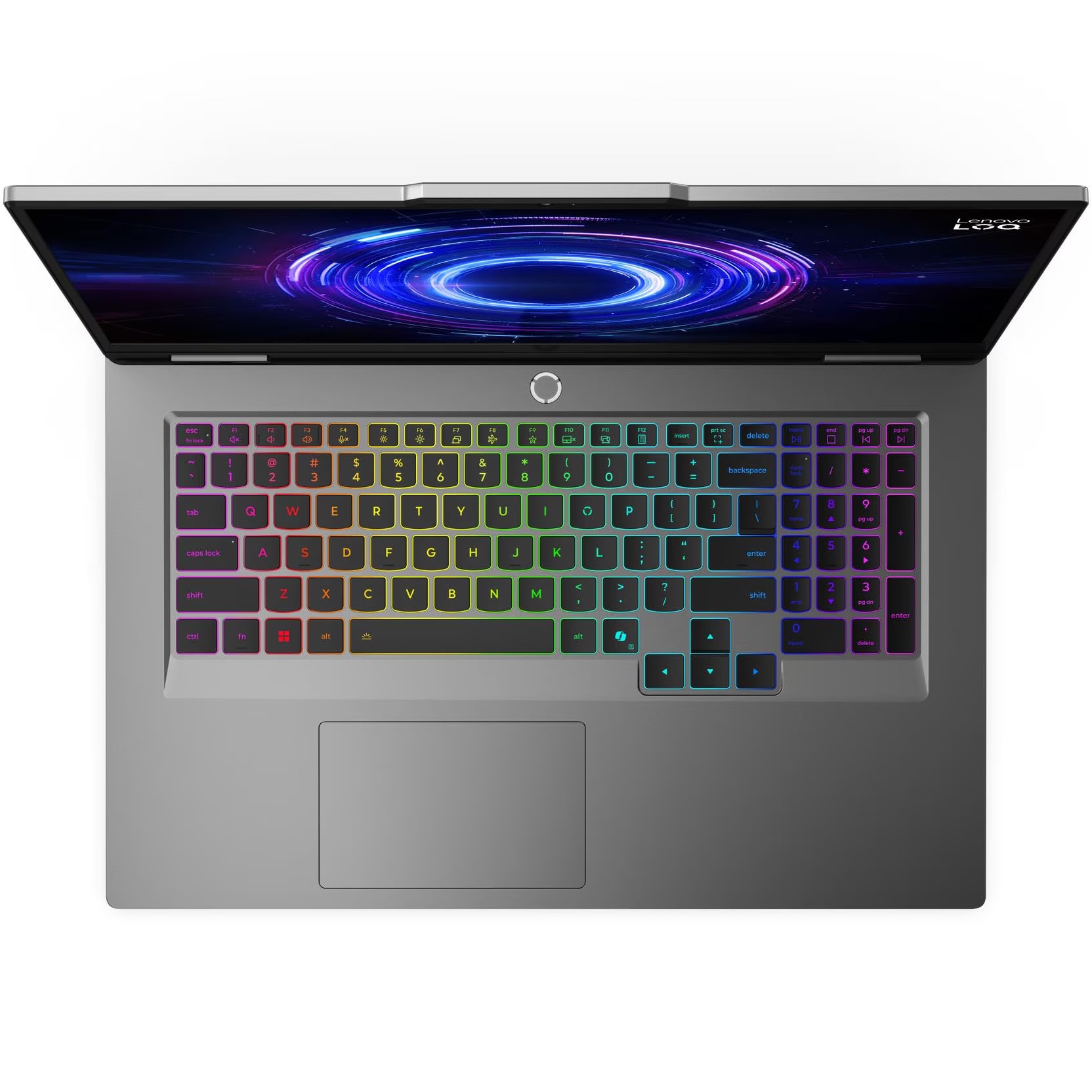 Laptop Gaming Lenovo LOQ 17IRX10 cu procesor Intel® Core i7-13650HX pana la 4.9GHz, 17.3" Full HD, IPS, 165Hz, 24GB DDR5 RAM, 1TB SSD, NVIDIA® GeForce RTX™ 5050 8GB GDDR7, No OS, Luna Grey