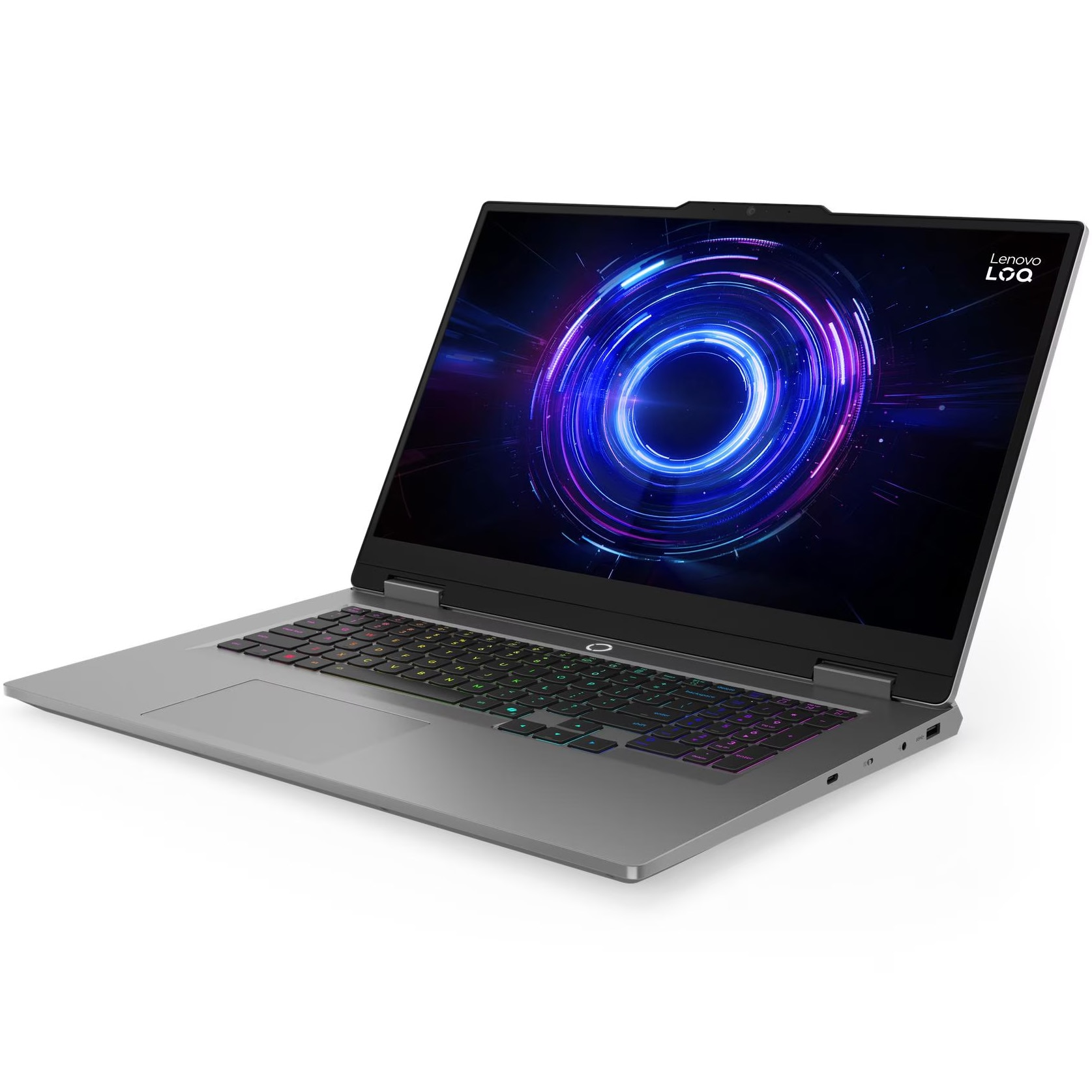 Laptop Gaming Lenovo LOQ 17IRX10 cu procesor Intel® Core i7-13650HX pana la 4.9GHz, 17.3" Full HD, IPS, 165Hz, 24GB DDR5 RAM, 1TB SSD, NVIDIA® GeForce RTX™ 5050 8GB GDDR7, No OS, Luna Grey