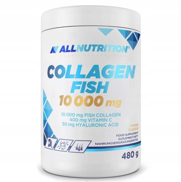 Colagen de peste pudra ALLNUTRITION Collagen Fish 10 000 mg, 480g, mango