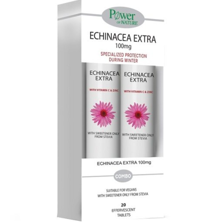 Echinacea Extra 100mg Power Health Promotie 2x20 comprimate efervescente