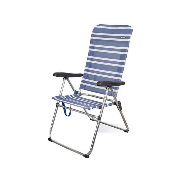 Scaun de plaja Aktive Mykonos 61 X 69 X 108 cm Albastru Aluminiu Plaja