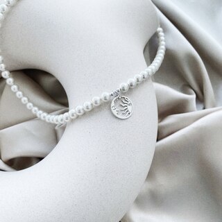 Agathe Creation Bracciale Tibetano Portafortuna In Pietra Di Luna E Argento 925 Con Mantra - Fatto A Mano, Misura Regolabile