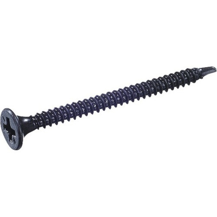 Suruburi autoforante profile metalice gipscarton Dresselhaus 3, 5x55 mm otel fosfatat, 250 bucati ( Negrese )