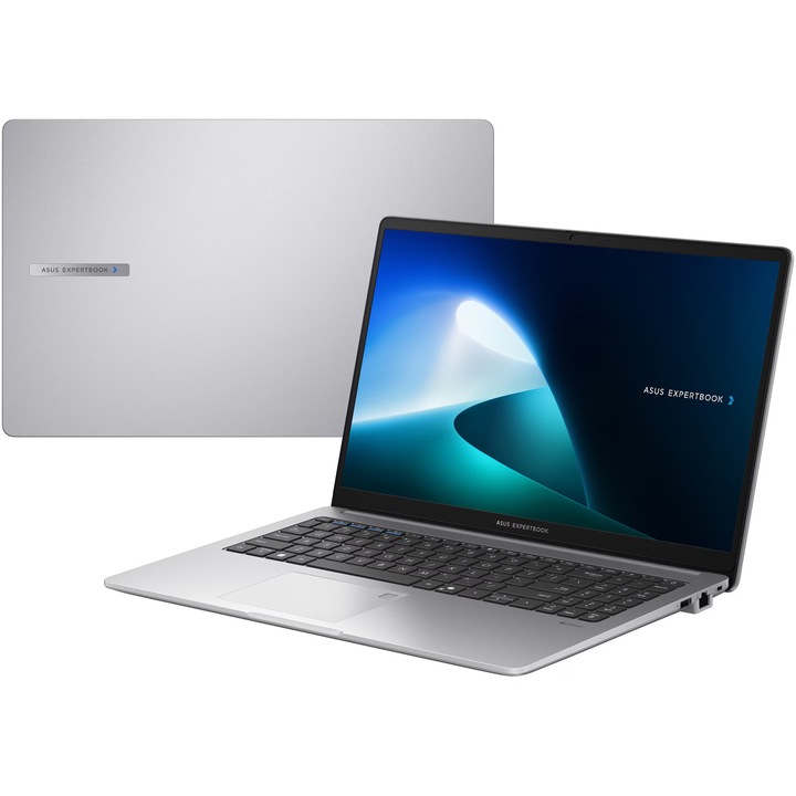 Laptop ASUS ExpertBook P1 P1503CVA cu procesor Intel® Core™ i7-13700H pana la 5.0GHz, 14 cores, 15.6'', Full HD, 32GB DDR5, 250 GB SSD, Intel® UHD Graphics, No OS, Misty Grey