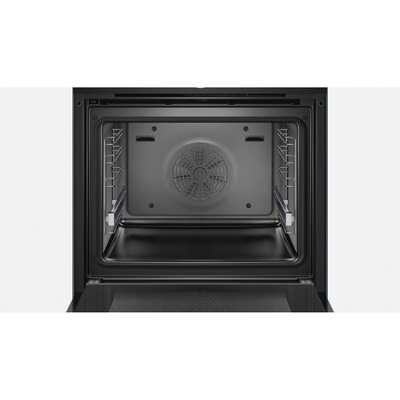 Cuptor incorporabil Bosch HBG655NB1, Electric, 71 l, Multifunctional, 13 functii , Grill, Autocuratare EcoClean Direct, Clasa A+, Negru