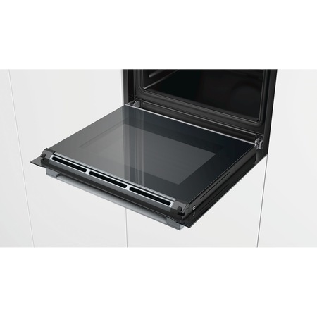 Cuptor incorporabil Bosch HBG655NB1, Electric, 71 l, Multifunctional, 13 functii , Grill, Autocuratare EcoClean Direct, Clasa A+, Negru